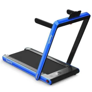 2 in 1 Folding Treadmill Dual Display with Bluetooth Speaker