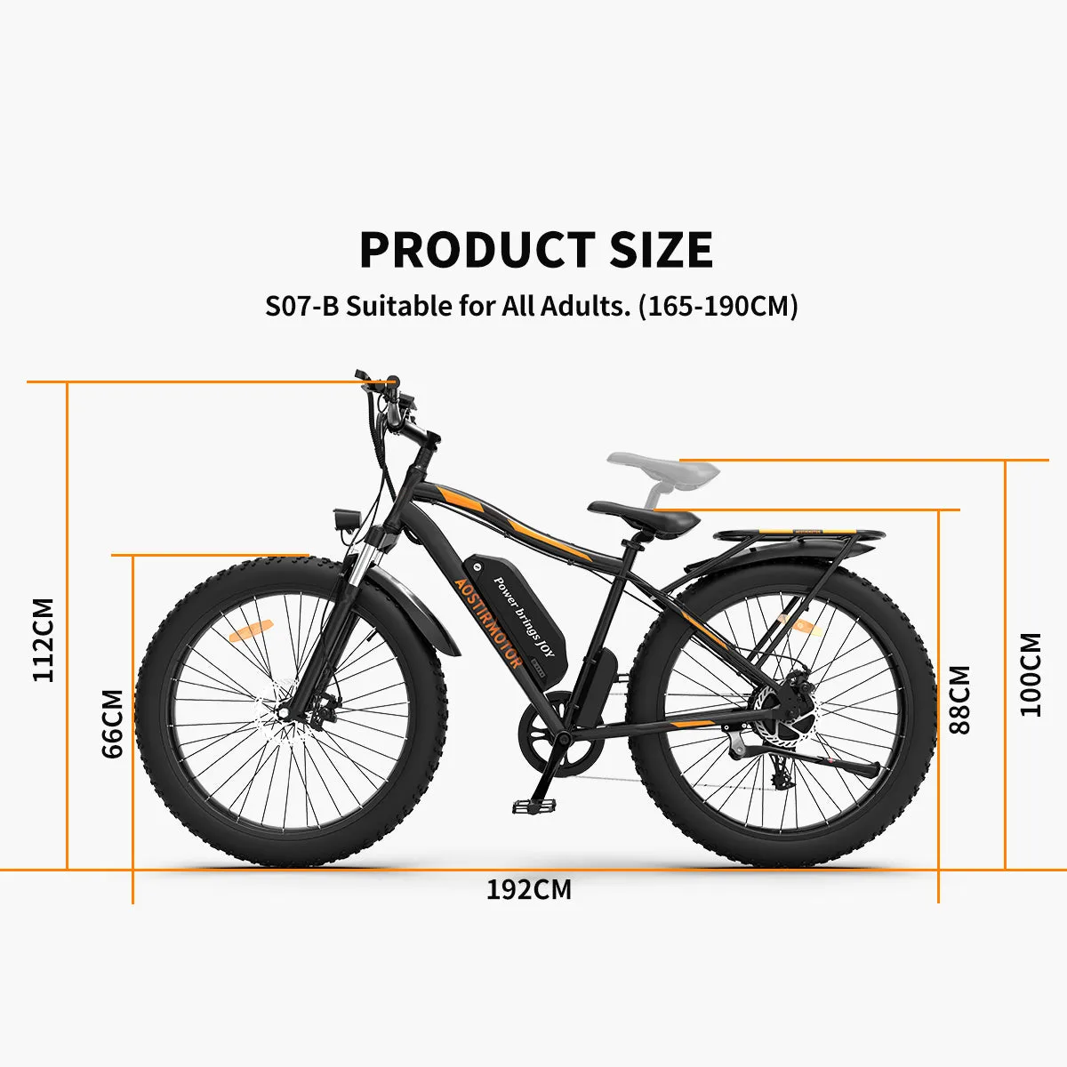 26" Electric Bike Ebike Bicycle 750W Motor Fat Tire With P7 48V 13AH Removable Li-Battery (Black)