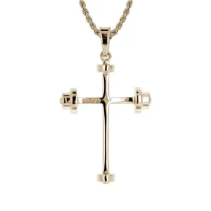 Athlete's Cross Necklace | Gold