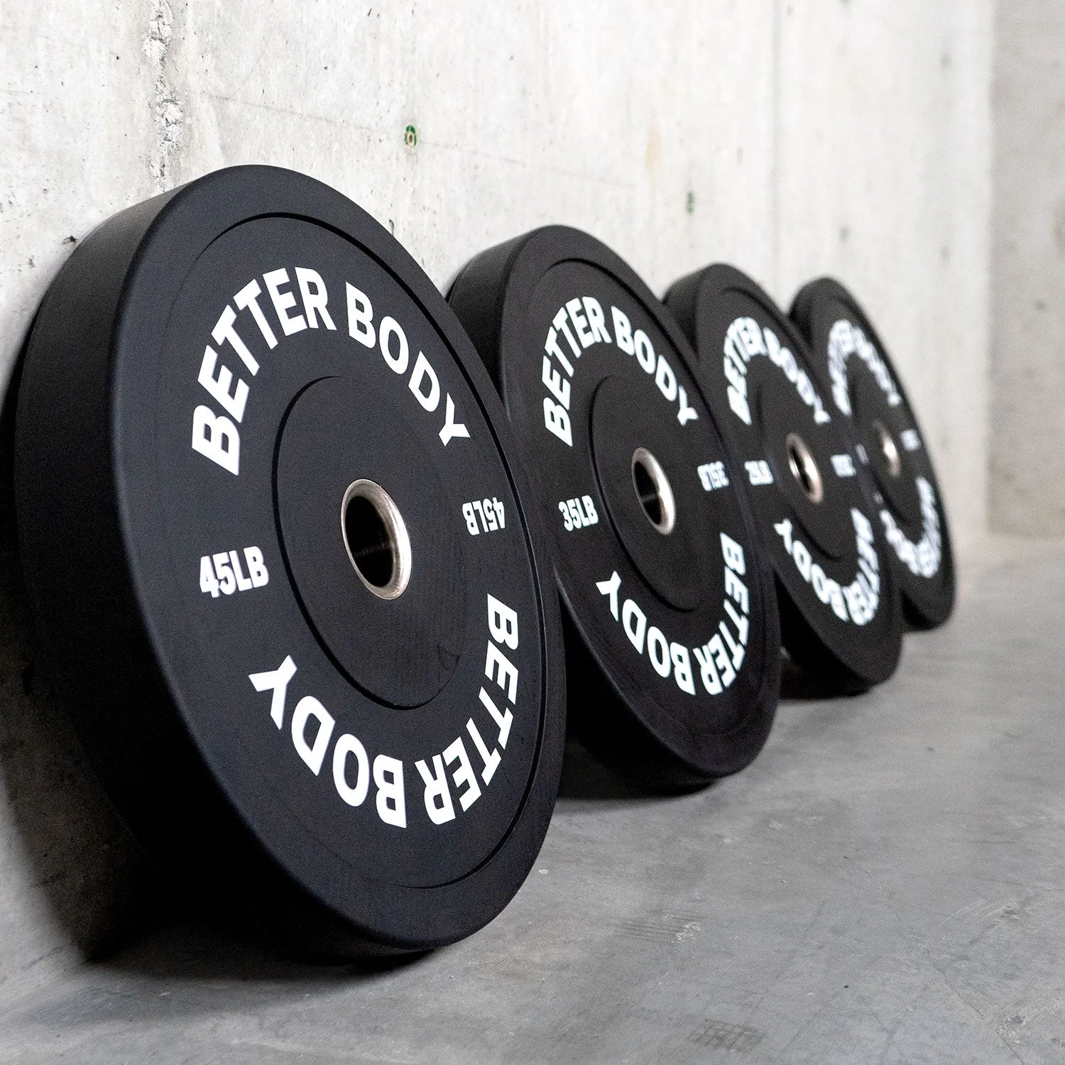 Better Bumper Plates | Full Set | 10 - 45lbs | Two Per Size