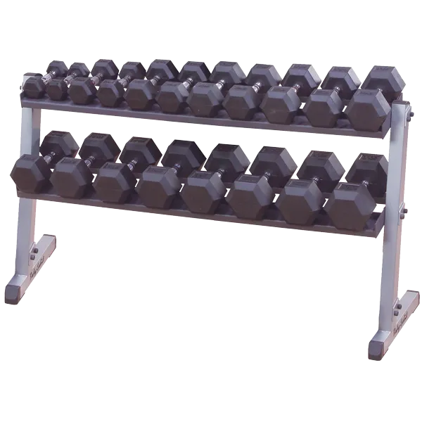 Body-Solid GDR60 62" Wide 2 Tier Dumbbell Rack