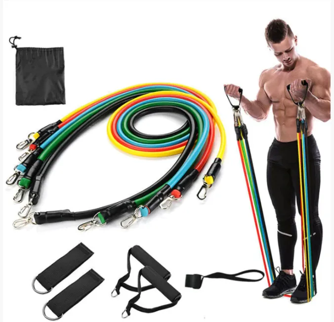 [CLEARANCE] Resistance Bands 11  Set for Exercise, Workout Bands