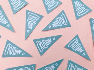 Crushin' it sticker