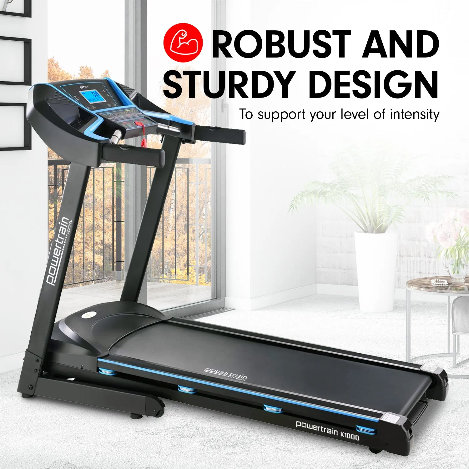 Foldable Treadmill with Incline, LCD, 12 Programs, 2.0 hp Motor