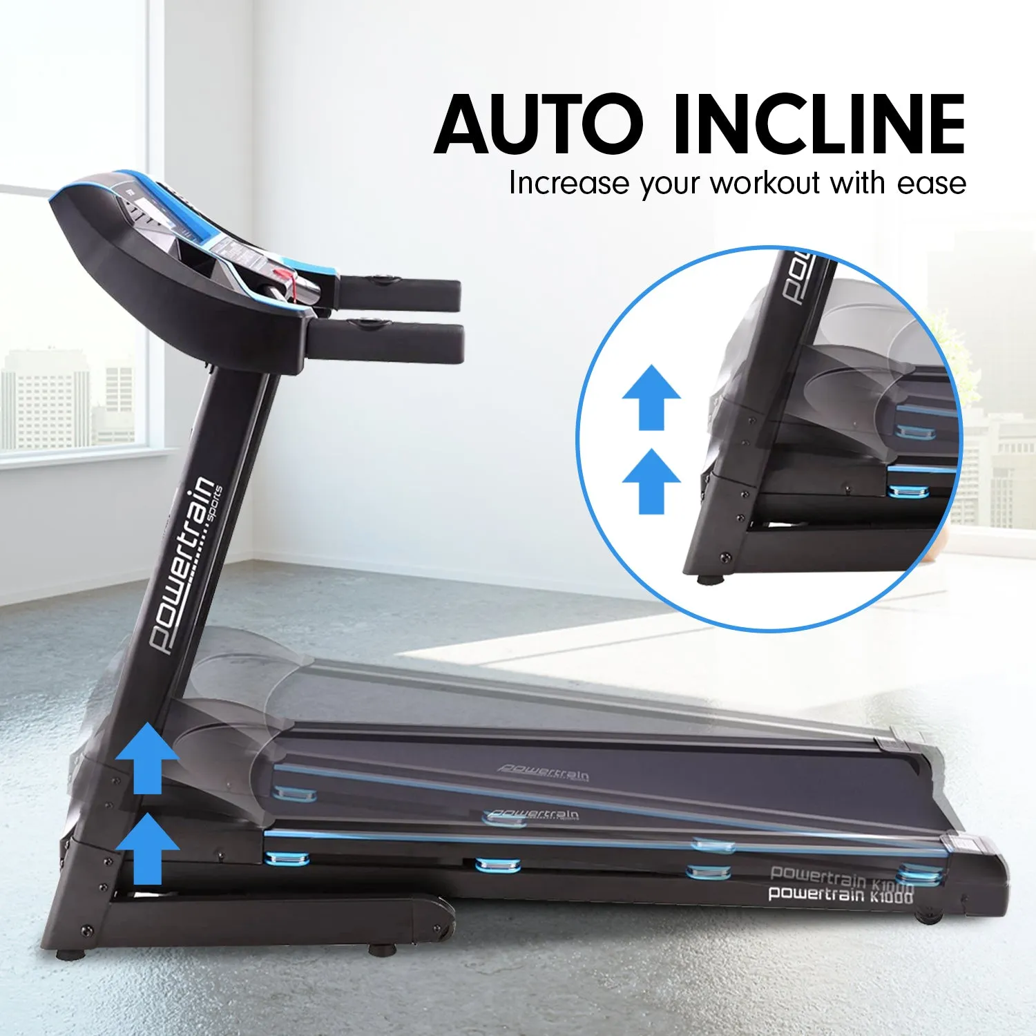 Foldable Treadmill with Incline, LCD, 12 Programs, 2.0 hp Motor