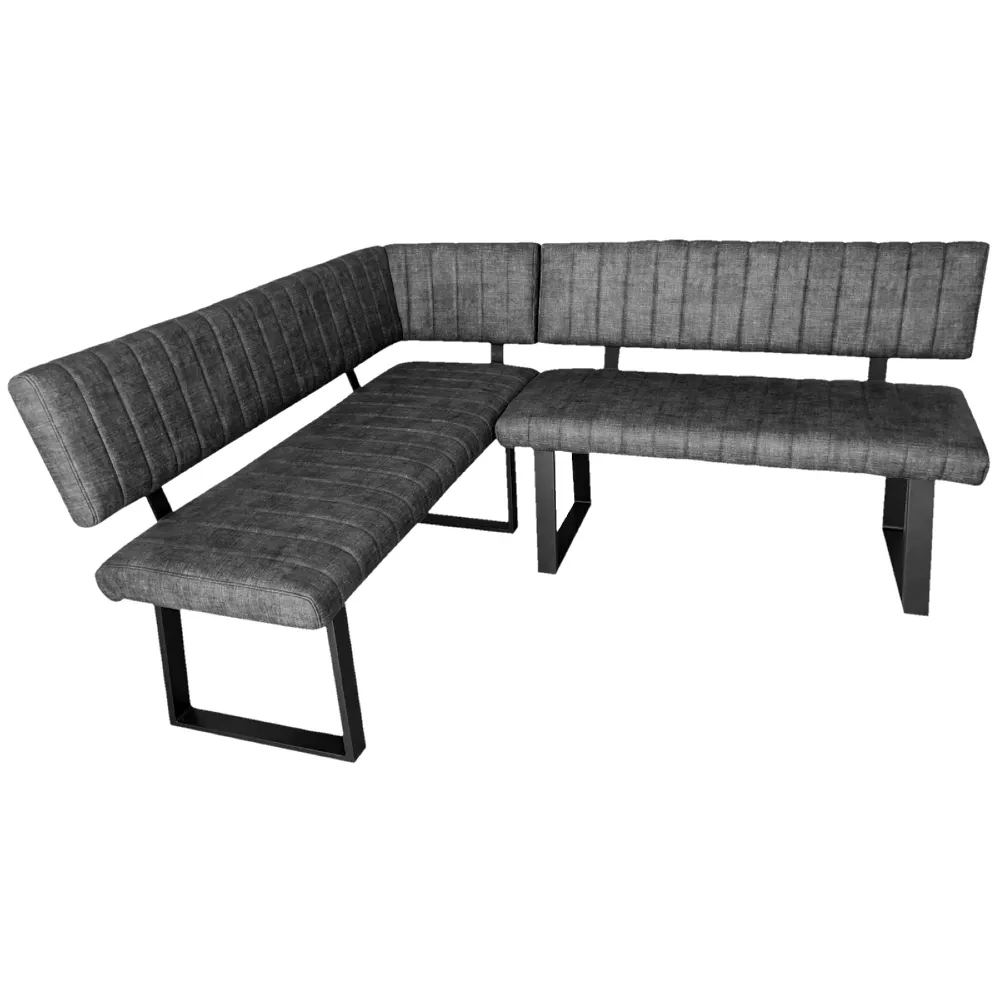 Fusion Corner Bench LHF 1465mm-1200mm Grey