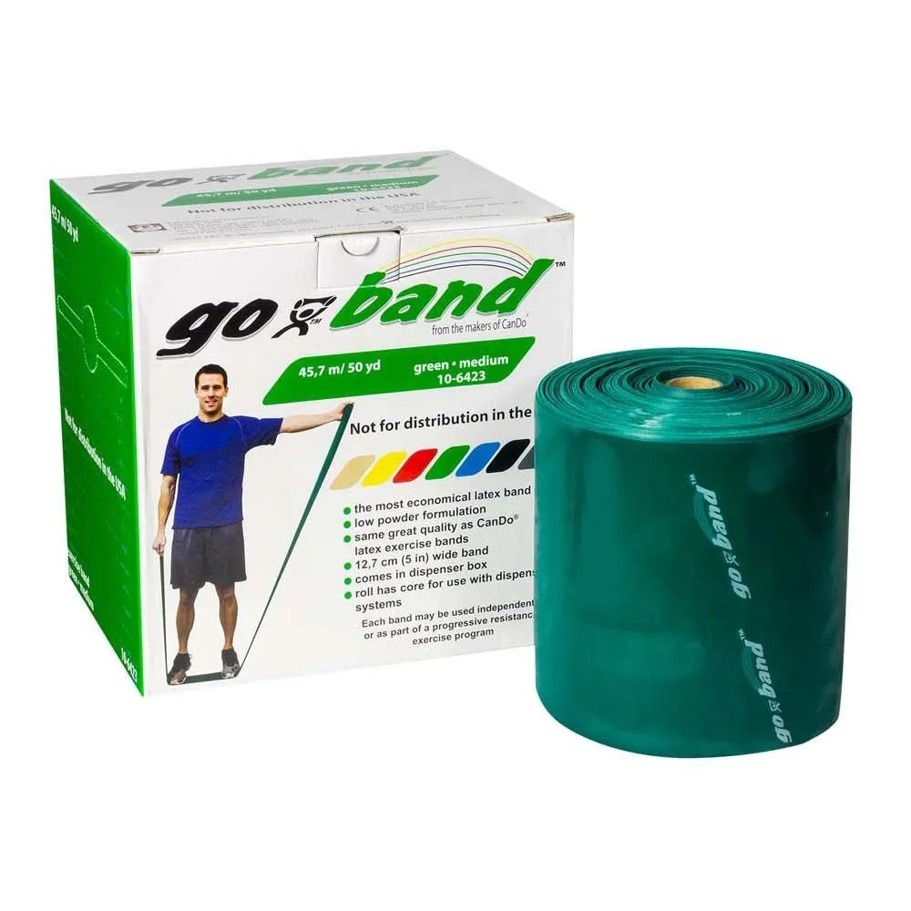 Go Band Resistance Exercise Bands Comparable to Cando® Band Quality