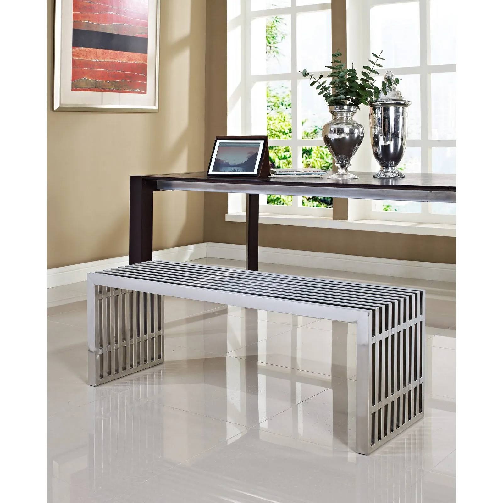 Gridiron Medium Stainless Steel Bench