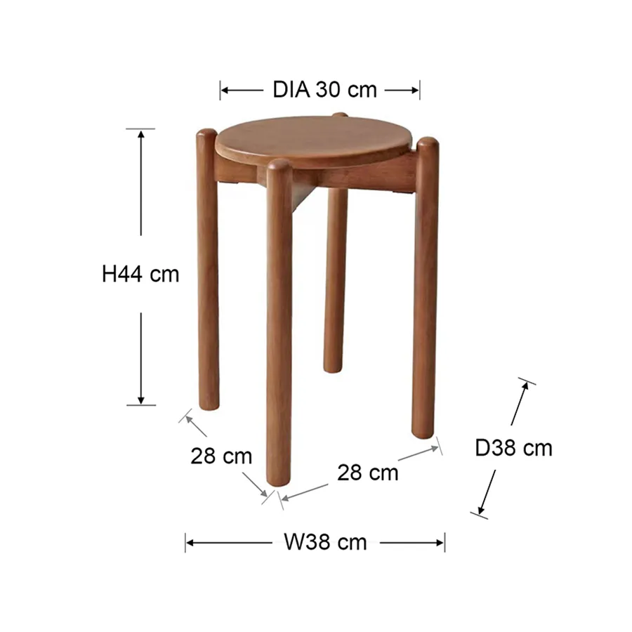 Hana Wooden Stool