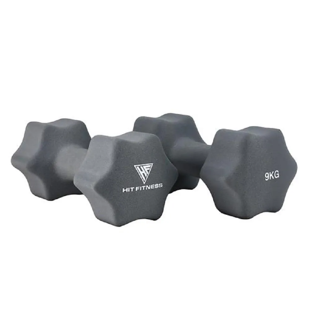 Hit Fitness Neoprene Studio Dumbbells | 9kg Pair