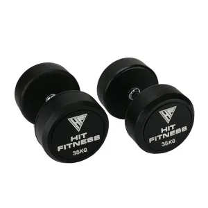 Hit Fitness Round Rubber Dumbbells | 35kg