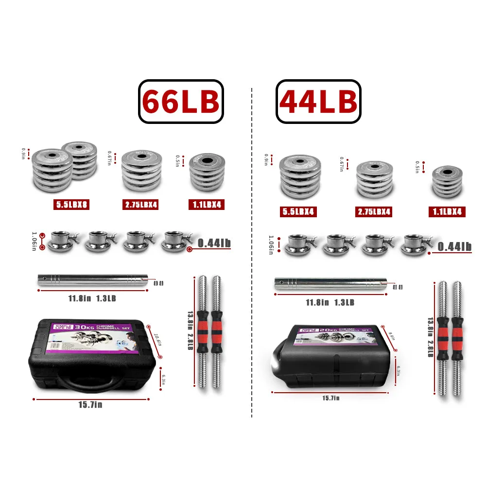 IFAST  44-110LB Adjustable Dumbbells With Bench