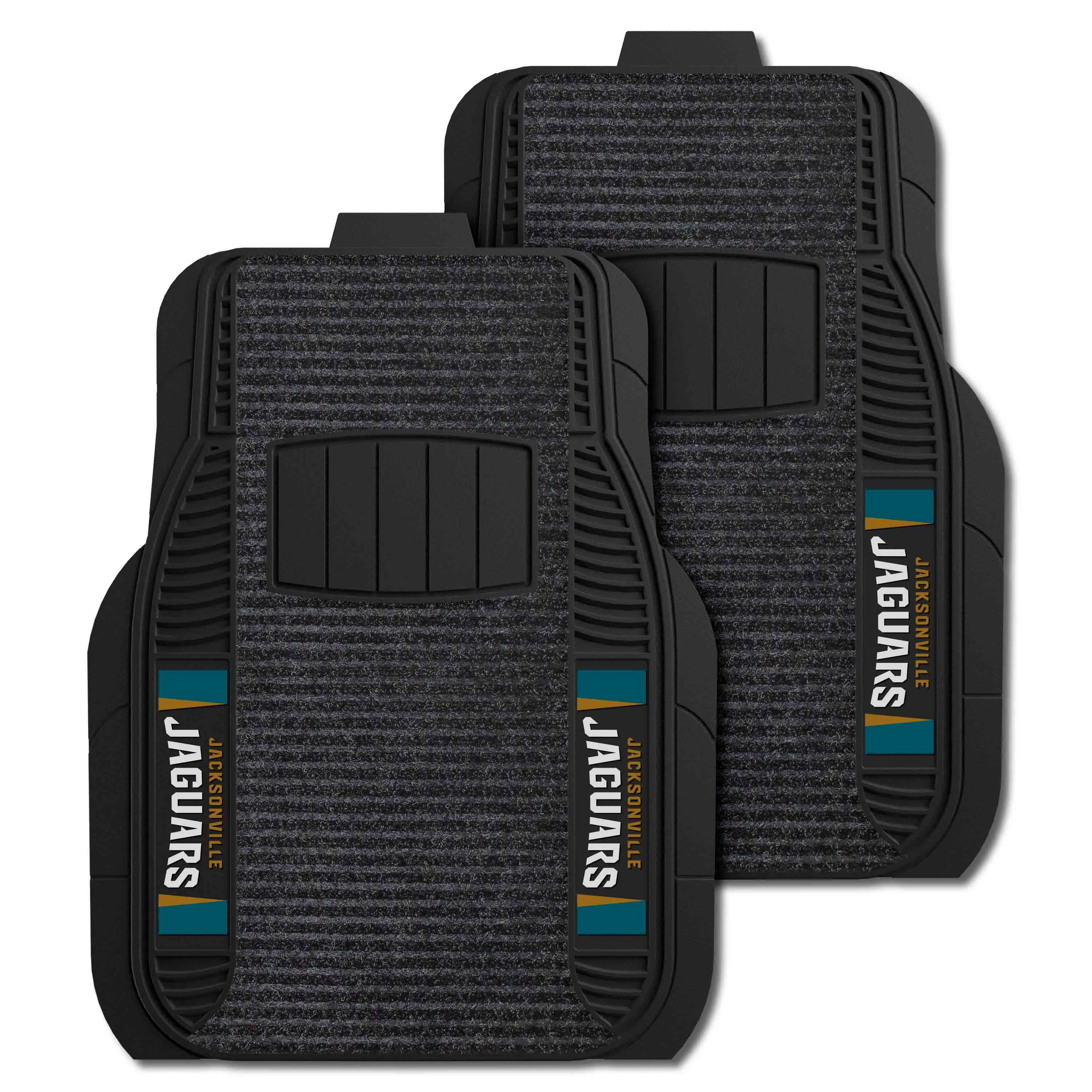 Jacksonville Jaguars 2 Piece Deluxe Car Mat Set