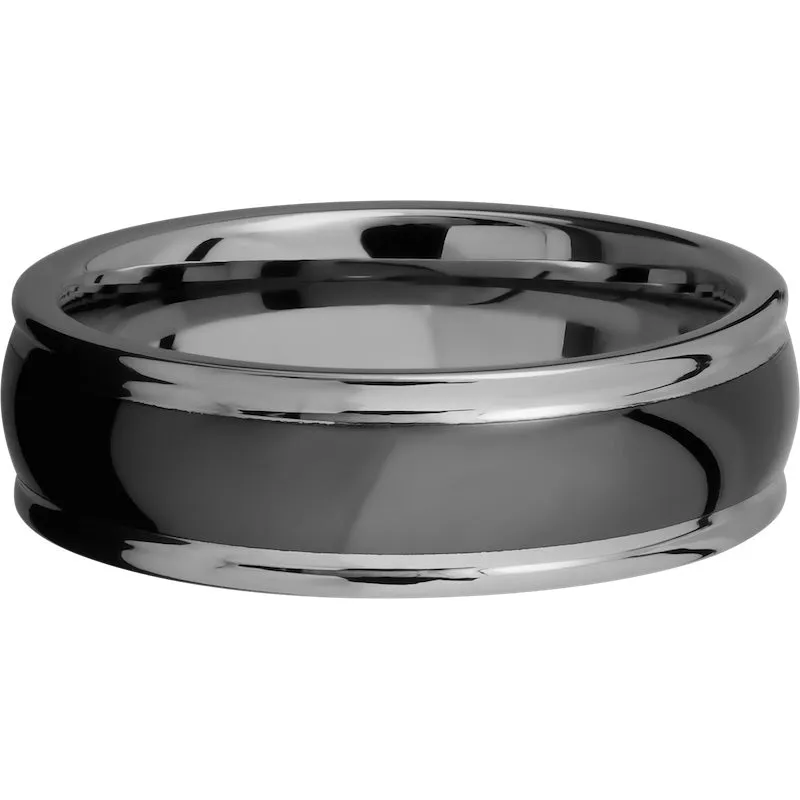 Lashbrook Black Tungsten 7mm Men's Wedding Band