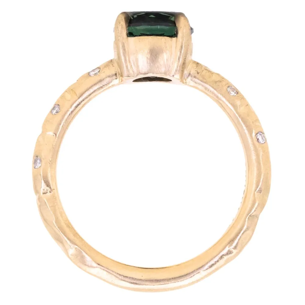 Low Profile Evergreen 4-Prong with Embedded Diamonds - Setting