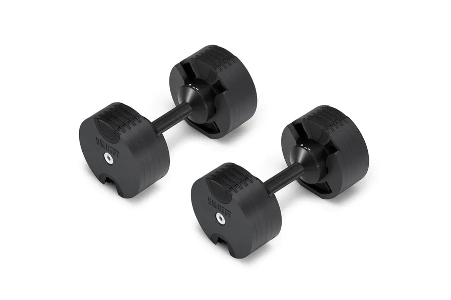 NÜOBELL 50lb Adjustable Dumbbells (Matte Black)