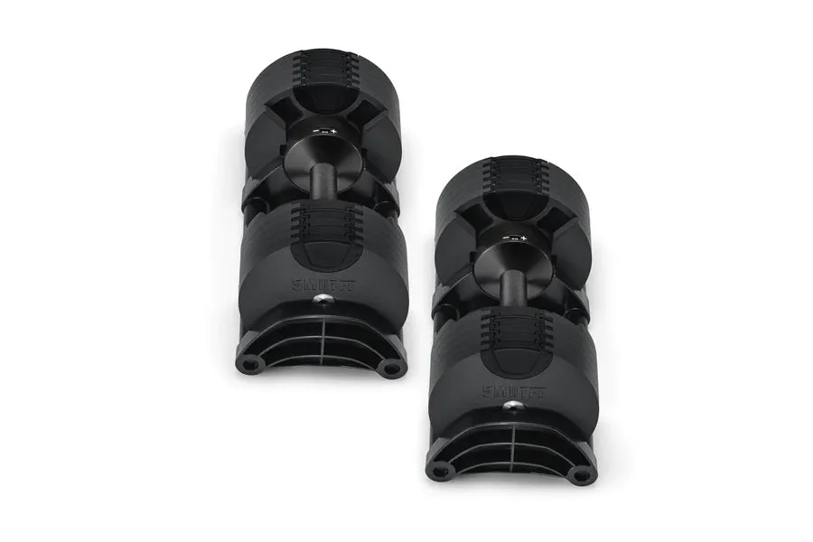 NÜOBELL 50lb Adjustable Dumbbells (Matte Black)