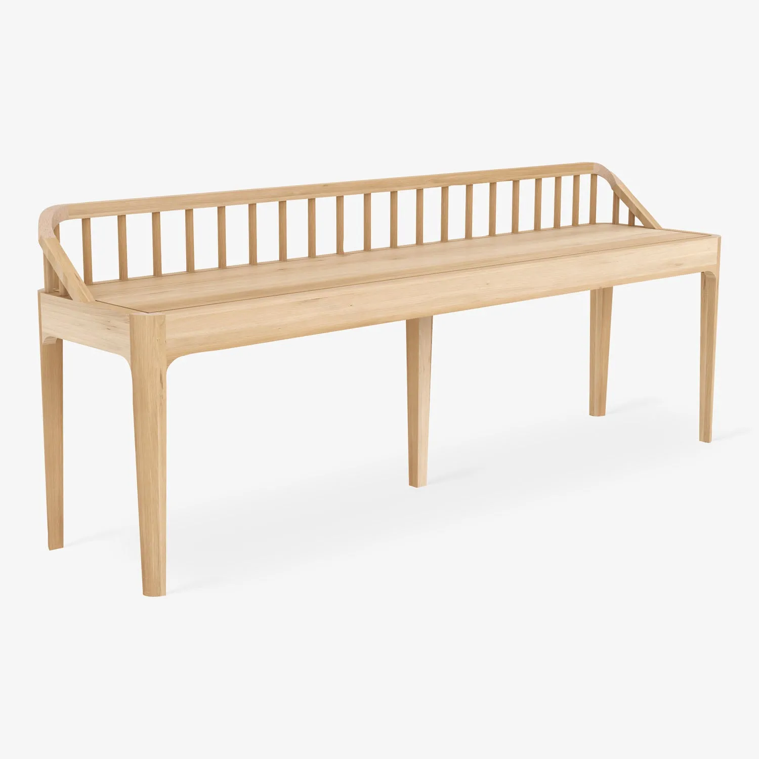 Oak Spindle Bench