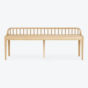 Oak Spindle Bench