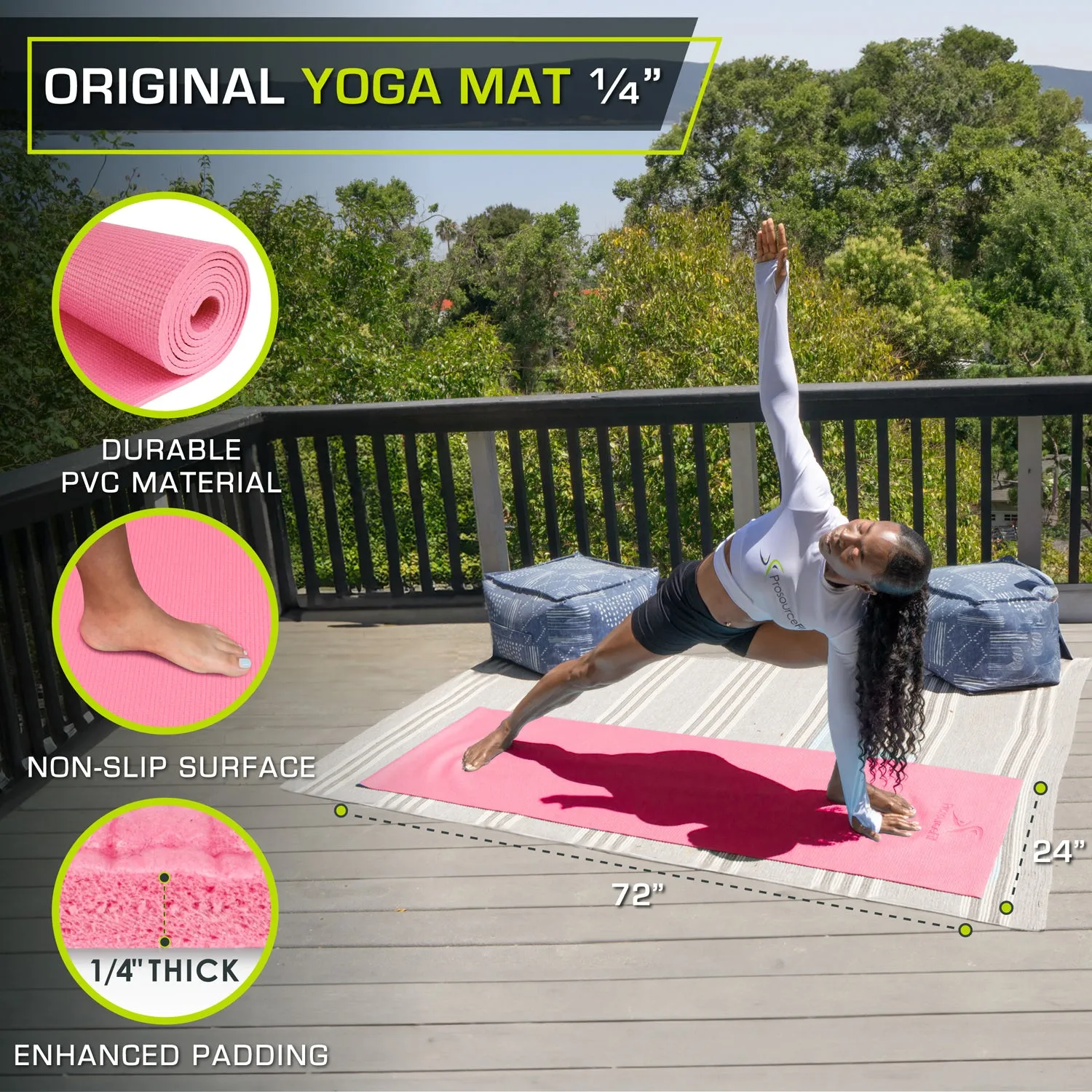 Original Yoga Mat 1/4"