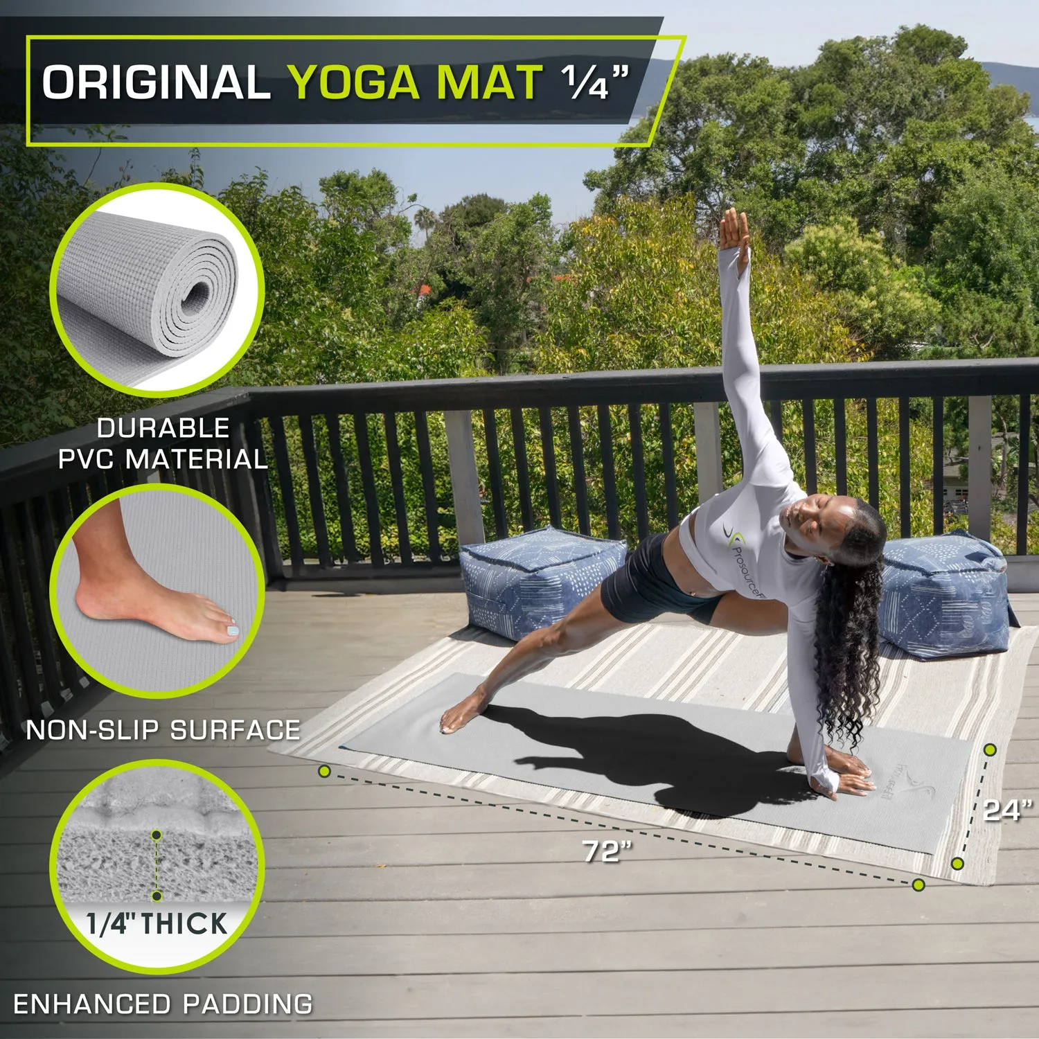 Original Yoga Mat 1/4"