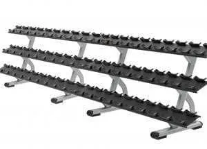 Precor Discovery Series 3 Tier, 15 Pair Dumbbell Rack (DBR0815)