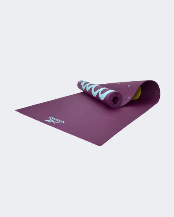 Reebok Accessories Fitness Rayg-11030Hh Dbl Sided 4Mm Yoga Purple Crosses-Hi Mats