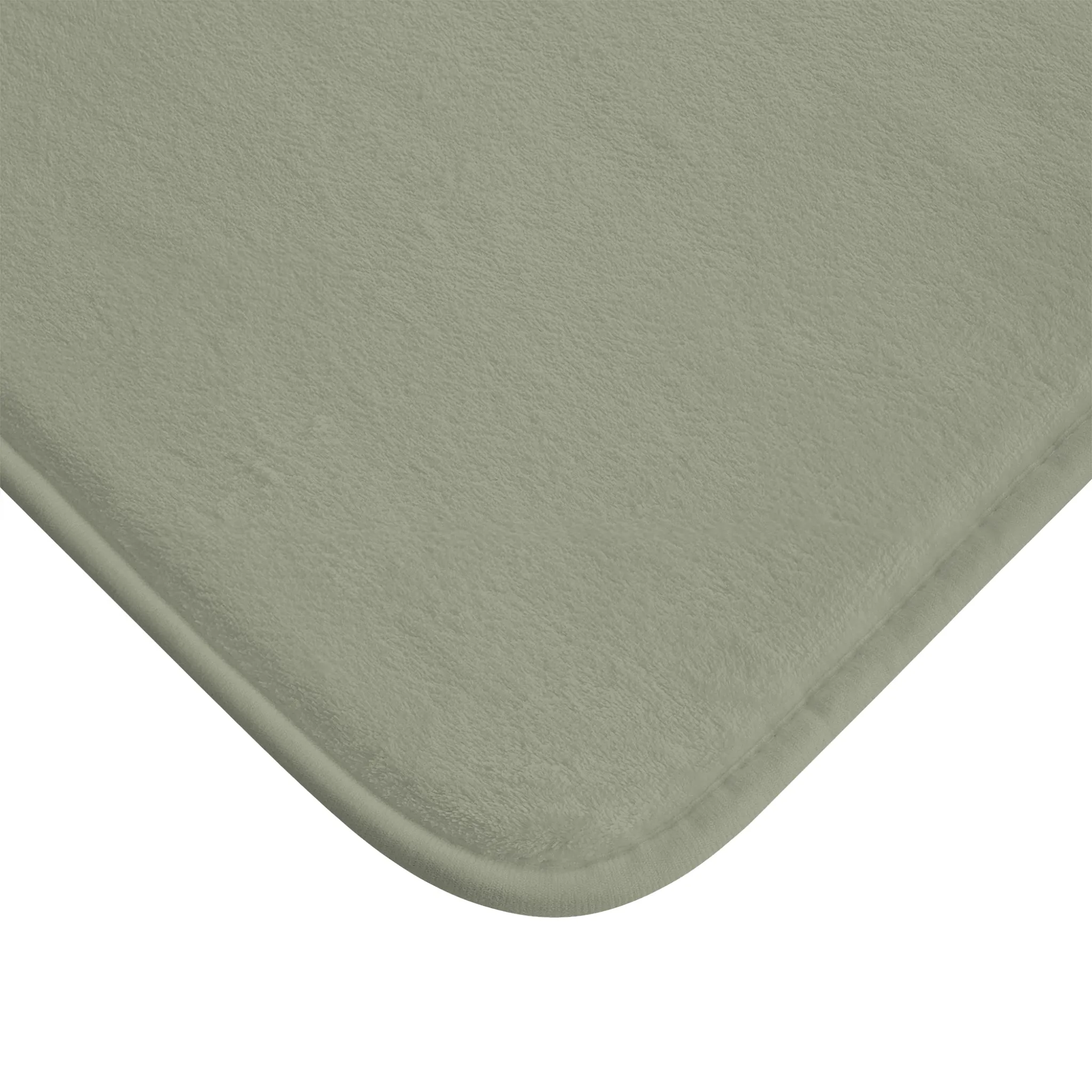 Sage Accent Color, Memory Foam Bath Mat - Cozy Bathroom Essential