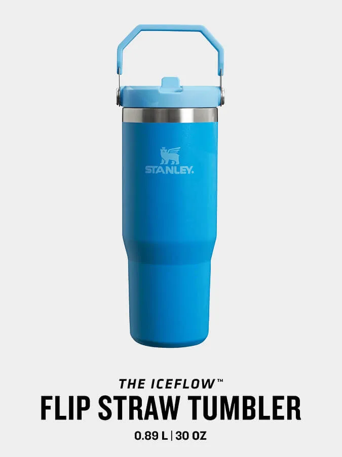 Stanley Ice Flow Flip Straw Tumbler Bottle (0.89L)