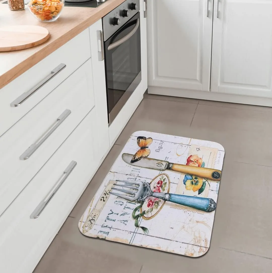 Urbane Home PVC Kitchen Floor Mat|Anti-Skid Backing|Mats For Kitchen Floor |Easily Washable|Idol For Home, Kitchen Entrance| CF-220811 | Multi