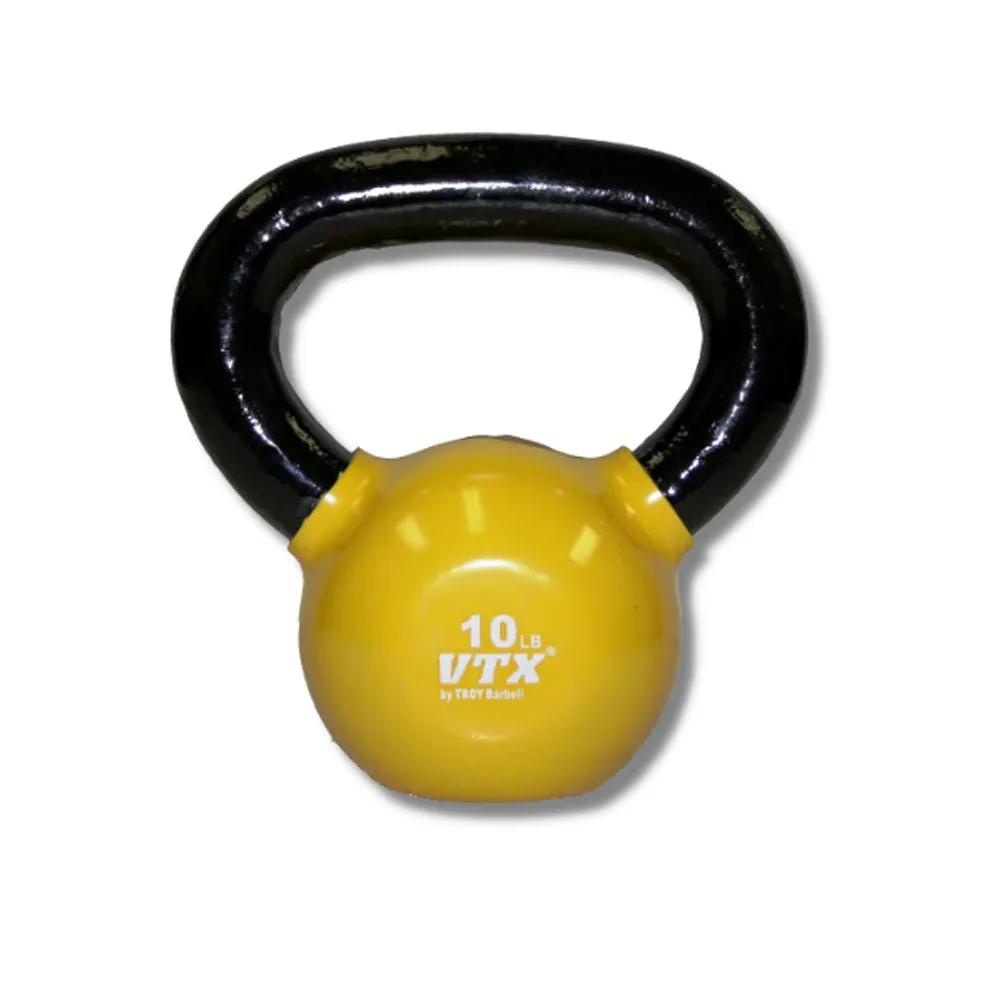 VTX 5 lbs to 30 lbs 8 piece Vinyl Kettlebell Set with Vertical Rack