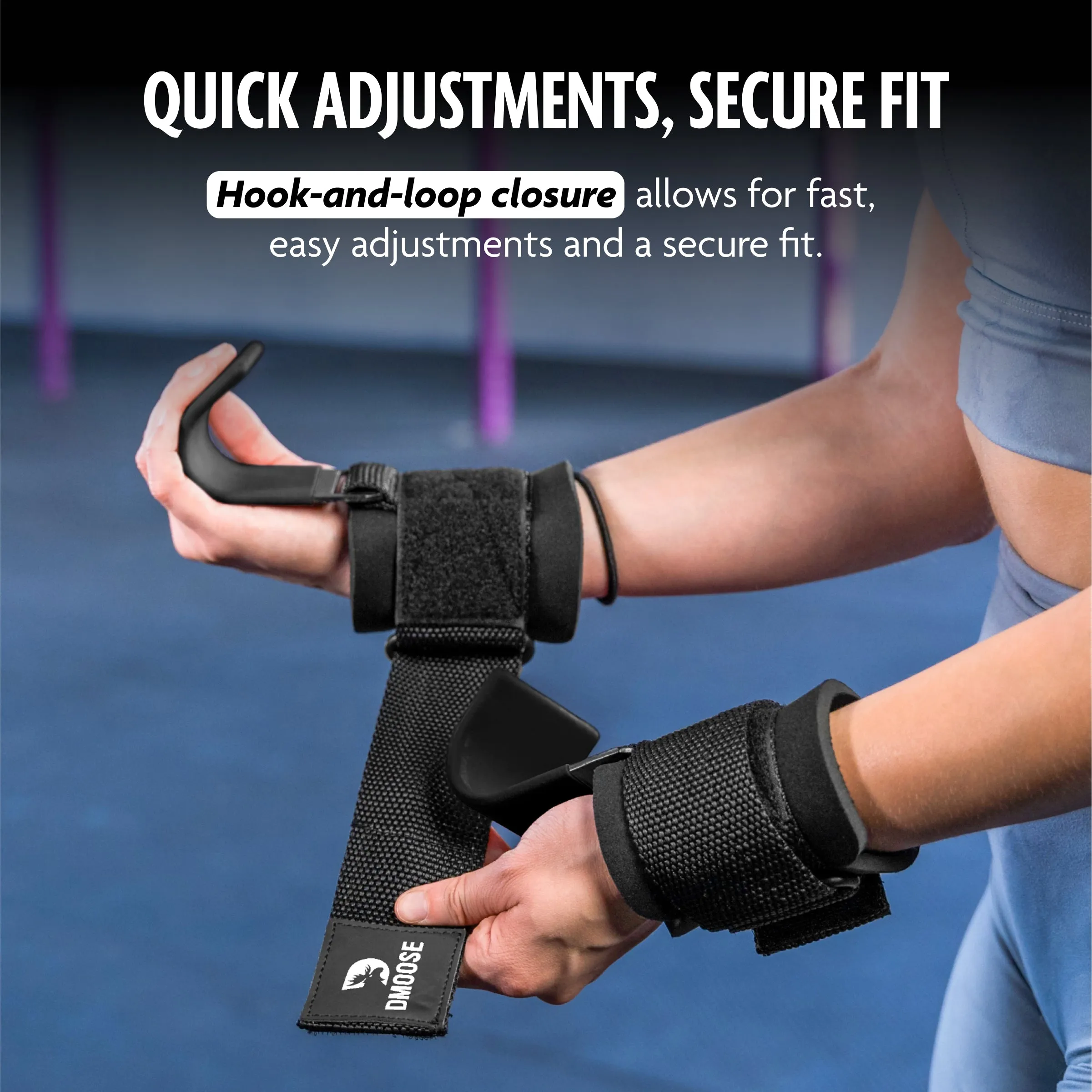 Weightlifting Hooks - Secure Grip & Wrist Support