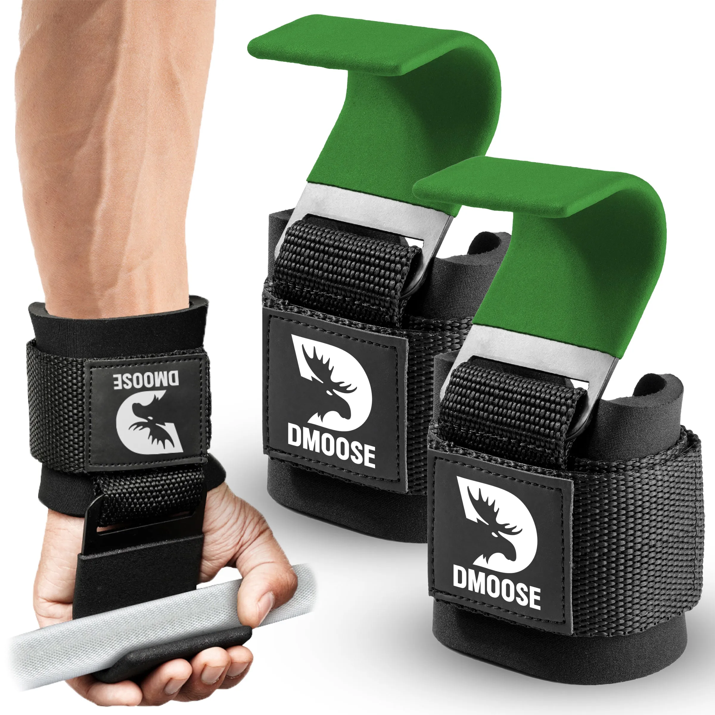 Weightlifting Hooks - Secure Grip & Wrist Support