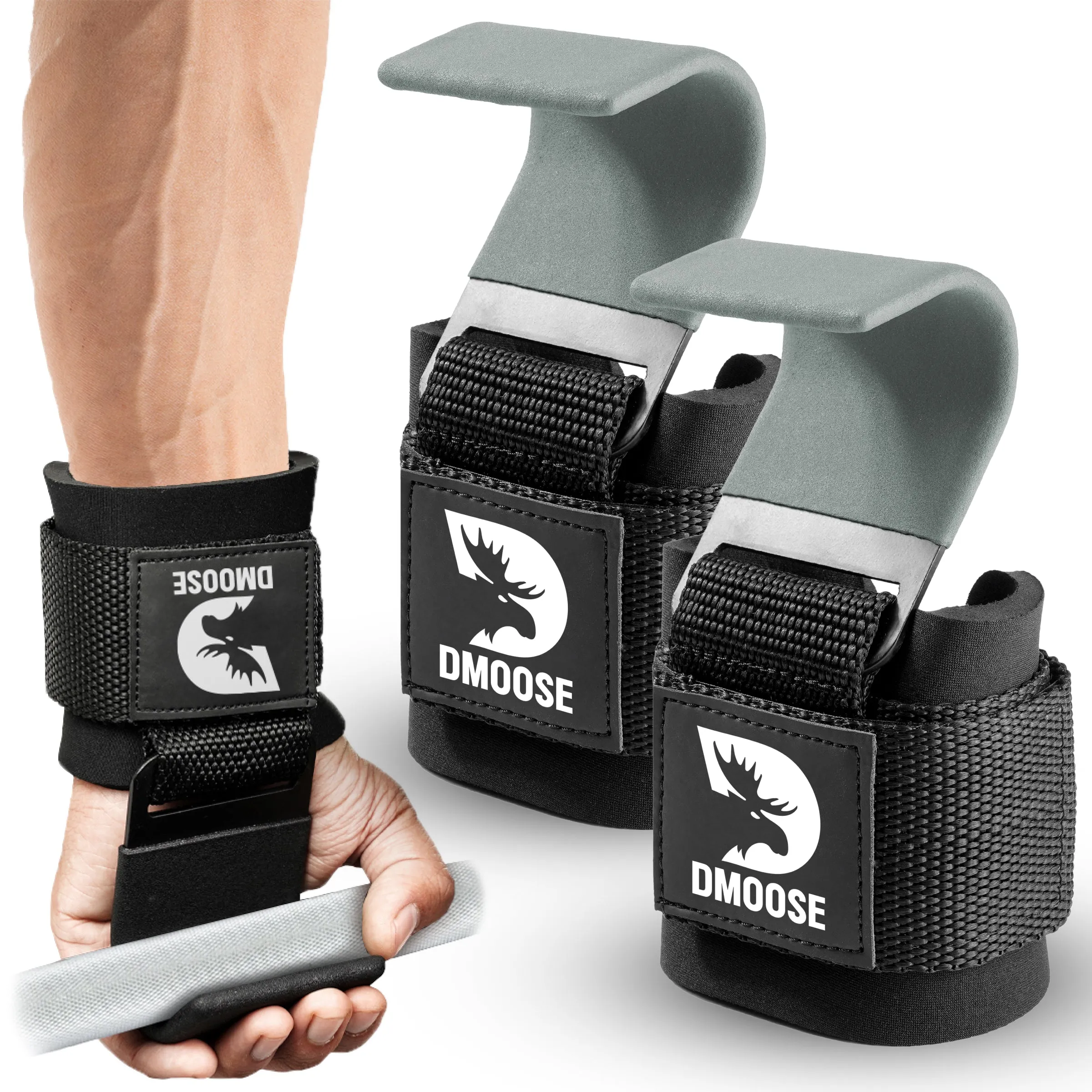 Weightlifting Hooks - Secure Grip & Wrist Support