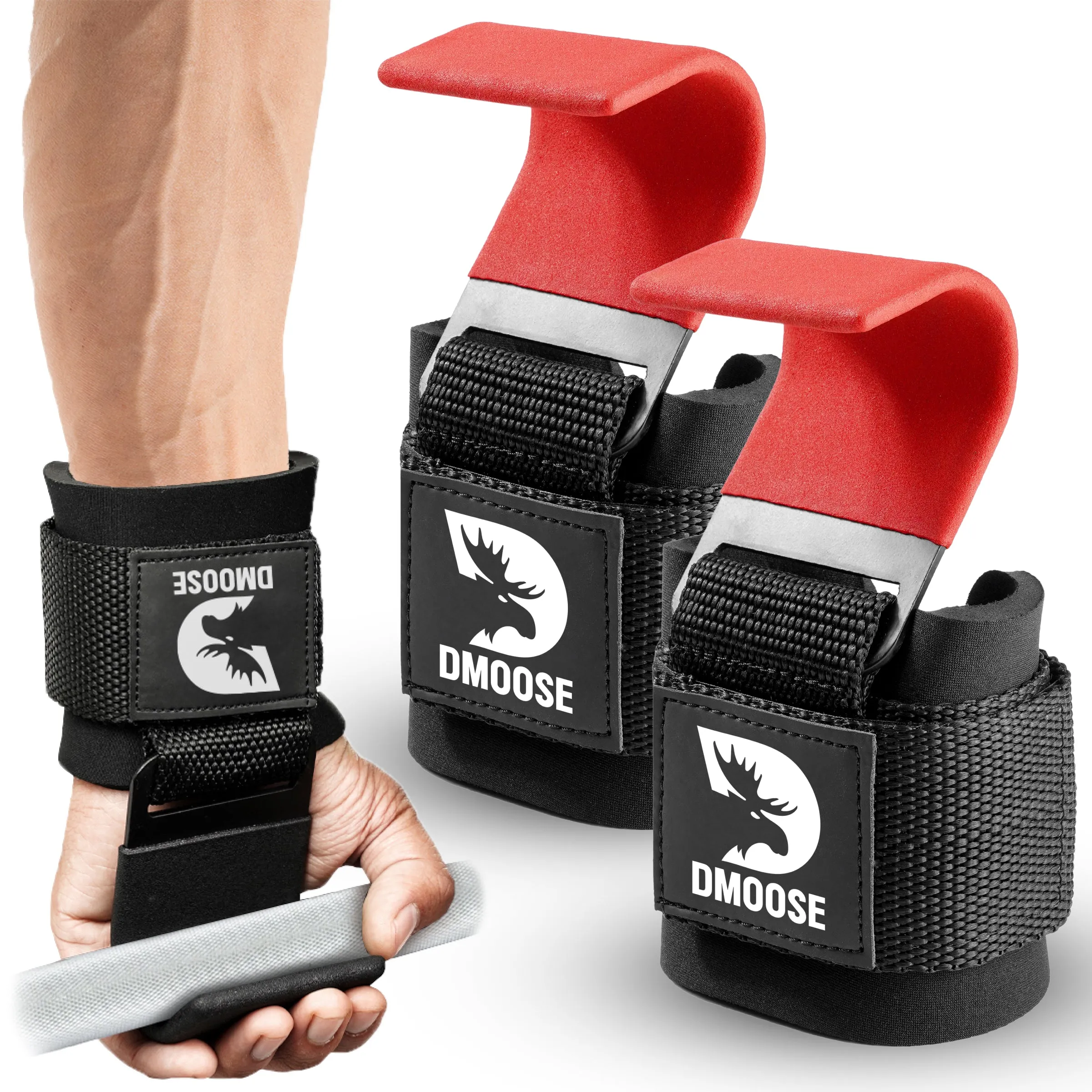 Weightlifting Hooks - Secure Grip & Wrist Support